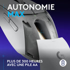 Logitech - Souris de jeu légère sans fil G309 LIGHTSPEED - Blanc-Contrôle maximal: Jusqu'à 6 boutons programmables pour un jeu personnalisé et des raccourcis sur-mesure