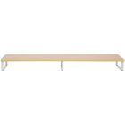 MotionGrey - Rehausseur de moniteur - Étagère ergonomique de 39,4 po pour ordinateur portable et bureau - Brun-Supporte jusqu’à 33 lb (15 kg) : la structure robuste permet de soutenir des équipements plus lourds comme des moniteurs, des haut-parleurs ou des accessoires d’imprimante