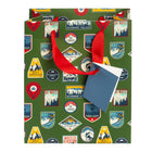 General Supply Goods + Co - Sac Cadeau Verte- 7.086 po x 3.74 po x 8.65 po-Modeles exclusifs Staples