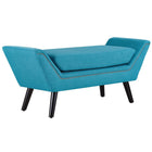 Modway - Gambol Tissu rembourré Banc - Eau pure-Banc moderne élégant