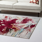 Modway - Blume Floral abstrait Tapis 4 pi l x 6 pi L - Multicolore-Dessous en caoutchouc rainuré de préhension 