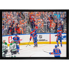 Edmonton Oilers 20x29 Conference Final Celebration - Toile encadree - 31" x 22"-Impression sur toile de qualité supérieure avec bordures enveloppées