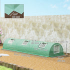 Outsunny - serre de jardin portable 10 pi x 3 pi x 2 pi, blanc- Structure en acier pour une base solide
