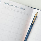 Zebra - Stylos à encre gel rétractables Sarasa Grand avec 2 recharges - pointe de 0,5 mm - Corps bleu-gris - Encre bleue-2 recharges JF incluses