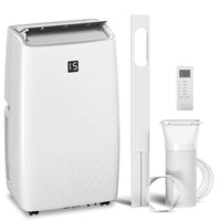 HOMCOM climatiseur portable 12000 BTU avec déshumidificateur et ventilateur - blanc-Les fonctions trois-en-un offrent des options de refroidissement, de déshumidification et de ventilation 