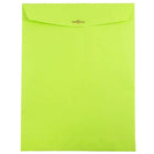 Jam Paper - Enveloppes colorées avec fermoir – 23 cm H x 30 cm l – Vert citron ultra – Paquet de 10-Nos enveloppes sont fabriquées à partir de papier de 24 lb et présentent un rabat commercial avec une finition lisse