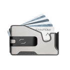 Fantom - Portefeuille M - extra mince - argent titane avec clip à billets noir-Peut contenir de 4 à 7 cartes sans s'étirer - ce portefeuille extra-fin est idéal pour transporter cartes de visite, cartes de crédit et de débit, espèces, etc
