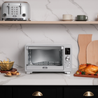 Salton - four grille pain numérique avec friture à air NuRetro - argent métallisé-Créez une cuisine parfaitement coordonnée avec les autres appareils de la gamme nuretro de salton!