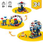 LEGO - Creator La grande roue légendaire-Créez 3 ensembles : une grande roue, un OVNI ou un carrousel avec des balançoires