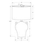 Monarch Specialties - Luminaire - 22 po H Lampe De Table - Céramique Brune - Abat-Jour Beige - Transitionnel-Dotée d'un interrupteur à bouton rotatif, cette lampe fonctionne avec une ampoule de 100 W (non incluse), ce qui vous permet d'éclairer sans effort n'importe quelle pièce