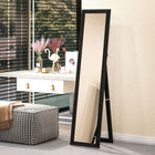 HOMCOM - Miroir pleine longueur - 14,6 po l x 61,8 po H - noir-Finition de couleur unie qui s’intègre facilement dans votre chambre, salon ou couloir 
