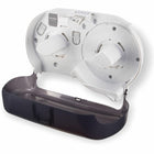 San Jamar - Distributrice de papier toilette à deux rouleaux géants - 11.8 L x 5.5 P x 12.3 H po - noir-Convivial
