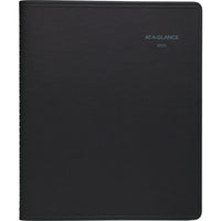 AT-A-GLANCE - Cahier de rendez-vous hebdomadaire/mensuel QuickNotes 2025 - 9 7/8 po H x 8 po l - Noir - Bilingue-12 mois avec onglet : janvier 2025 à decembre 2025