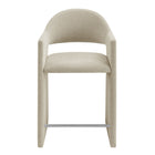 Modway - Talia 37 pouces Tissu rembourré Tabouret de comptoir - Lin-Arrivée entièrement assemblée
