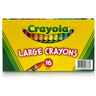 Crayola - Grands crayons de couleur - Couleurs classiques - 16/boîte - paquet de 6-FOURNITURES DE COLOURIAGE : Associez ces crayons pour enfants à un livre de colouriage (vendu séparément) pour une excellente idée de cadeau groupé !