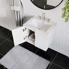 Modway - Vitality 24" Vanette de salle de bain - Blanc blanc-Conception murale