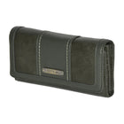 Roots - Portefeuille d'embrayage de poche pour dames - Olive-Poche arrière zippée