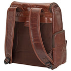 Mancini - Sac à dos pour portable 15,6 po et tablette - 12po x 6po x 15po - Brun-Convient aux tablettes