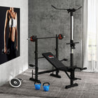 Soozier - Banc de musculation réglable avec système de poulie-La machine à tirage dorsal amovible favorise le développement et la sculpture musculaire 