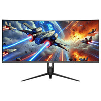 Koorui - Écran de jeu incurvé UHD 21:9 34" 240 Hz 1 ms - G3441XC-Calibrage professionnel de la colo avec 95 % DCI P3, 125 % Adobe RGB et ultra haut contraste 4000:1