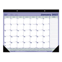 Blueline - 2027 Calendrier sous-main mensuel - 21 1/4 po x 16 po-12 mois, de janvier à décembre