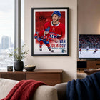 Frameworth - Cadre Ivan Demidov Collage Portrait Canadiens - Impression Encadrée - 16 po L x 20 po H-Collage portrait sur papier photo de qualité supérieure fini professionnellement dans un cadre noir avec façade protectrice transparente