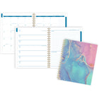 Cambridge - Agenda scolaire hebdomadaire/mensuel chromatique 2024-2025 - 8 1/2 po x 11 po - bleu/rose - bilingue -12 pages mensuelles avec onglet pour passer rapidement à n'importe quelle date. 