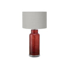 Monarch Specialties - Luminaire - 28 po H Lampe De Table - Verre Rose Poussiéreux - Abat-Jour Gris - Contemporain - Moderne-Cette lampe de table contemporaine de 28 pouces de haut présente un corps en verre rouge translucide texturé sur une base en acrylique transparent et est surmontée d'un abat-jour en tissu gris sophistiqué, ce qui en fait un accent élégant dans un salon, une chambre à coucher ou un bureau à domicile