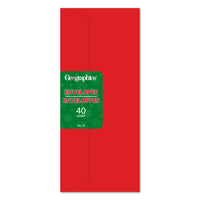 Geographics - Enveloppes No.10, Rouge BL - 40 Pqt-Compatible avec les imprimantes jet d'encre et laser