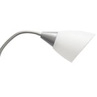 Simple Designs - Lampe de sol argentée à col de cygne réglable, 5 lampes, abat-jour multicolores primaires-7
