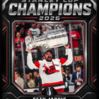 Frameworth - Cadre photoglass de Seth Jarvis 16x20 des Carolina Hurricanes champions Coupe Stanley 2026 - 18 po l x 22 po H-Encadré professionnellement au Canada : l’image est imprimée en ultra haute définition directement sur le verre et finie dans un cadre noir