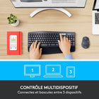 Logitech - Ensemble clavier et souris sans fil MK850, anglais-Une meilleure productivité