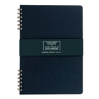 General Supply Goods + Co - Grand cahier de notes nervuré - bleu-4 séparateurs de page
