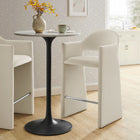 Modway - Talia 41 pouces Cuir végane Tabouret de bar - Albâtre-Cadre en bois courbé