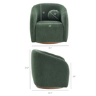 Modway - Holland Pivot Tissu chenille Fauteuil - Rose-Rembourrage certifié OEKO-TEX STANDARD 100