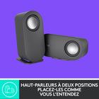 Haut-parleurs Logitech Z407 Bluetooth avec caisson de graves-Haut-parleurs d’ordinateur Bluetooth, caisson de graves, commande sans fil