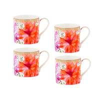 Maxwell & Williams - Rose Dahlia Tasse Droite - 430 ml - Paquet de 4-Lavage des mains recommandé