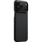 PITAKA - Étui tactile Woven pour iPhone 17 Pro - Noir/Gris-Propulsé par notre technologie exclusive PitaTap