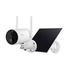 Gyration - CyberView 3010 - Caméra de sécurité Wi-Fi type bullet avec panneau solaire - 3MP - intérieur/extérieur-Caméra Bullet Wi-Fi 3MP avec panneau solaire pour alimentation autonome