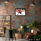 Matthew Tkachuk Florida Panthers - Toile encadree - 31" x 22"-Sous licence officielle de la LNH et de l'AJLNH