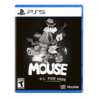 MOUSE : Détective privé. À louer pour PlayStation 5-Animation en caoutchouc en noir et blanc, dessinée à la main, inspirée des dessins animés des années 1930