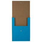 JAM Paper - Portefeuille vertical à fermeture pression - 12 1/8 x 9 x 1/2 - Kraft bleu-Quantité : Vendu à l'unité