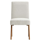 Modway - Lyra Tissu Boucle Fauteuil d’appoint de la salle à manger Ensemble de 2 - Ivoire-9
