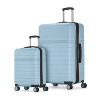 Bugatti - Lisbon Ensemble de 2 valises rigides - Bleu-Fabriqué à partir d'un mélange durable d'ABS et de composite en polycarbonate