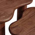 Modway - Hackney Bois de manguier Ensemble de table basse pour nidification - Noyer-9