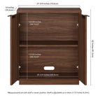 Hudson&Canal - Meuble d'appoint Mansfield de 71 cm de largeur, , noyer satiné-8