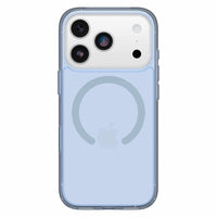 OtterBox - Étui Symmetry MagSafe avec Contrôle de la Caméra pour iPhone 17 Pro - Argent Bleu-Technologie intégrée conçue pour prendre en charge une interaction transparente avec le contrôle de la caméra
