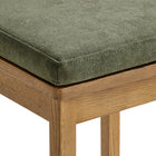Modway - Jax Bois de chêne Tabouret de comptoir avec dossier ondulé en rasoir et coussin in Sauge du chêne altéré-8