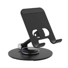Uncaged Ergonomics - Support pivotant et réglable pour ordinateur portable et téléphone RISE - Noir-Les deux supports ont des hauteurs facilement réglables.
