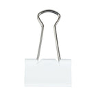 JAM Paper - Pinces à reliure colourées - taille moyenne - 32 mm (1 1/4 po) - pinces à reliure blanches - paquet de 15-Taille : Moyenne 1,25 pouce (32 mm) | Reprenez facilement votre forme une fois retiré